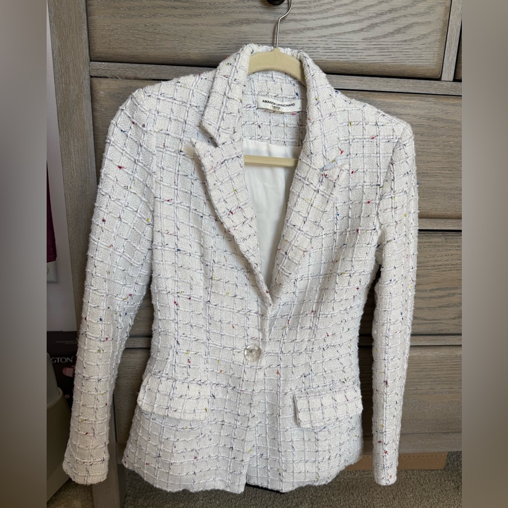 Amanda Uprichard tweed Aldridge blazer